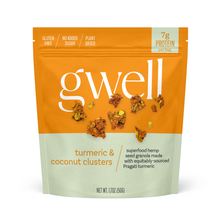 Load image into Gallery viewer, Gwellnola Golden Turmeric and Coconut Gluten Free Granola Clusters
